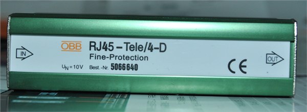 英国OBB电话防雷器RJ45-Tele/4-D 