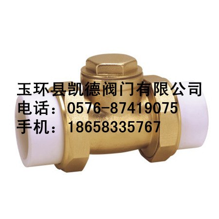 供应PPR黄铜止回阀  黄铜PPR热熔连接止回阀  防倒流止回阀