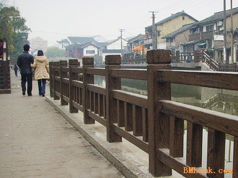 供应河道水泥仿木栏杆