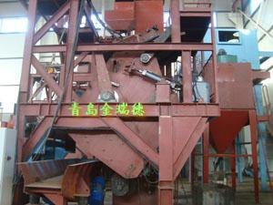 胶南倾斜式滚筒抛丸机 滚筒式清砂机 3110滚筒抛丸机打砂机