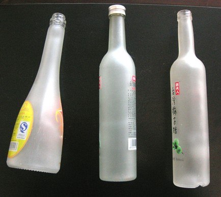 徐州华联玻璃制品有限公司供应玻璃瓶蒙砂酒瓶香水瓶