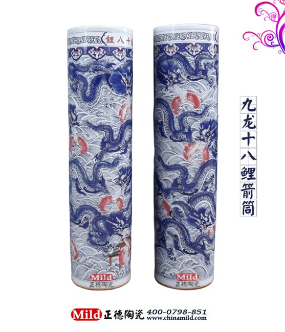 供应景德镇陶瓷箭筒大花瓶