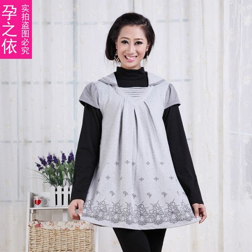 2012夏装孕妇装常德桥南服装批发孕妇装洋装上衣女士秋装托腹裤