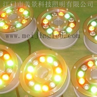 供应美景LED喷泉灯七彩DMX512控制LED水下灯