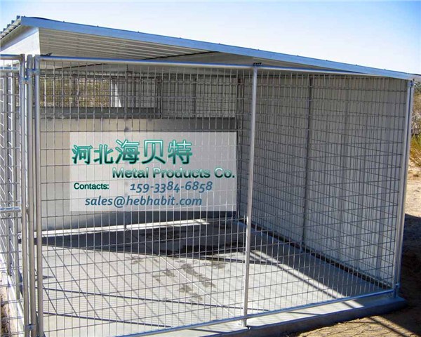 供应供应大型镀锌狗笼 送优质连接配件