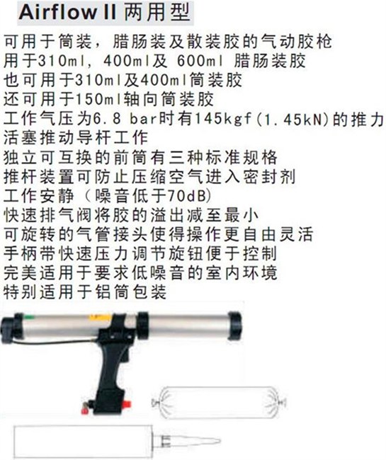 火爆上市气动胶枪、气动玻璃胶枪，双振代理