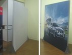 供应便携展览背景架 轻便展会背景墙 折叠展架
