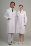 供应医生服 长袖 男女款式 冬装 白大褂