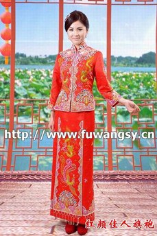 2012年龙年进行时 红颜佳人龙凤褂批发零售