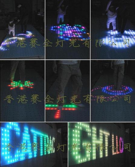 供应 LED互动视频地砖、LED互动视频地砖灯、LED感应视频地板砖