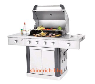 户外豪华高档休闲燃气烧烤炉BBQ