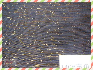 供应流星雨(14G#黑色)金丝面料