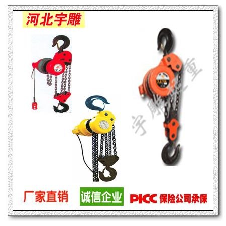 群吊环链电动葫芦首选宇雕一次投入多次回报