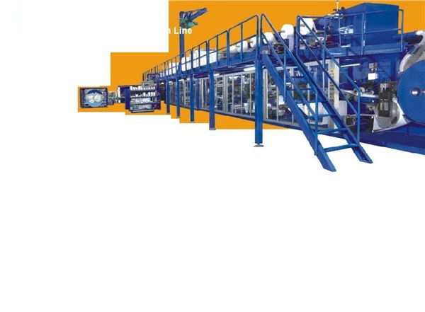 Baby training pants machine