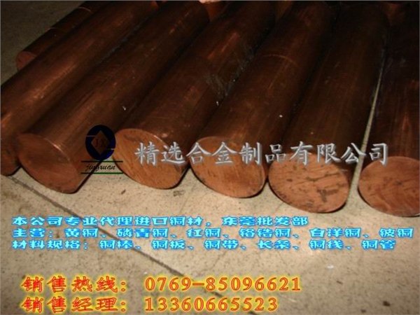 供应进口黄铜棒C2100易切削黄铜棒 进口黄铜板
