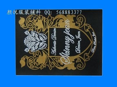供应杭州服装辅料企业 热销服装皮牌 批发服饰橡胶标 首选颜悦