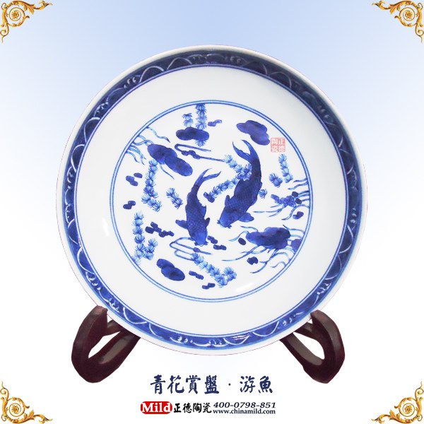 供应手绘陶瓷赏盘纪念盘