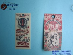 供应 【厂家直销】家纺吊卡【定制】领带吊卡【推荐】颜悦吊牌