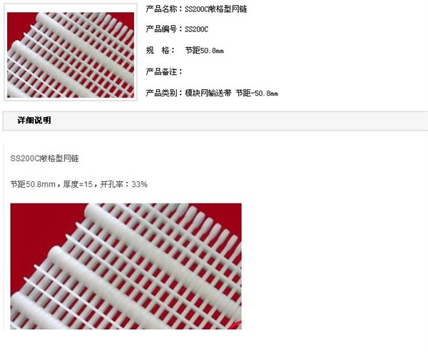 供应推荐塑料输送网带