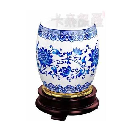 供应青花瓷旋转笔筒 青花瓷礼品 中国风礼品 陶瓷礼品 骨瓷礼品 广告礼品 