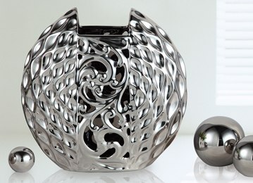 结婚礼物/镂空花瓶/陶瓷/装饰摆件/欧式/家居饰品