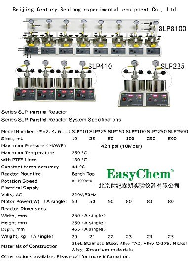 供应上海SLP4250平行反应釜高压反应器