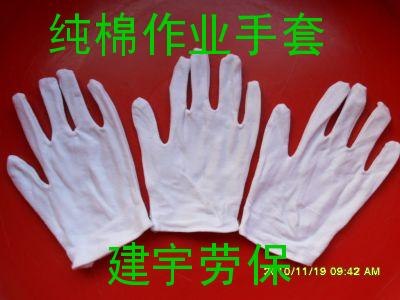 供应拉架纯棉手套（建宇手套厂）