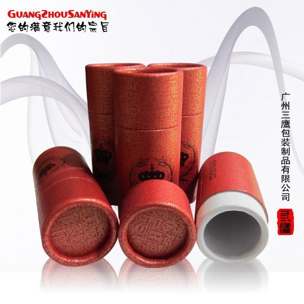 【广州三鹰】广州纸罐/高档圆筒纸罐/香水纸罐/精油罐