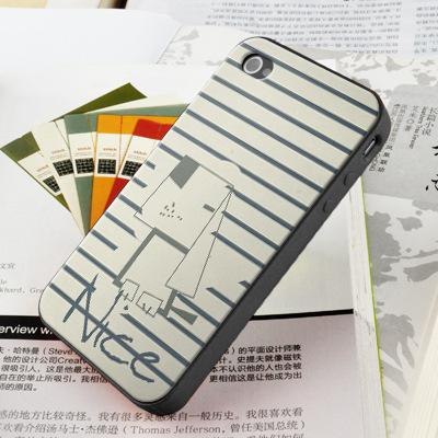 供应硅胶材质苹果手机保护套 IMD模内注塑IPHONE4手机套