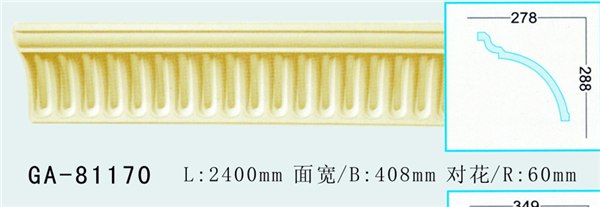 供应格美PU雕花角线板