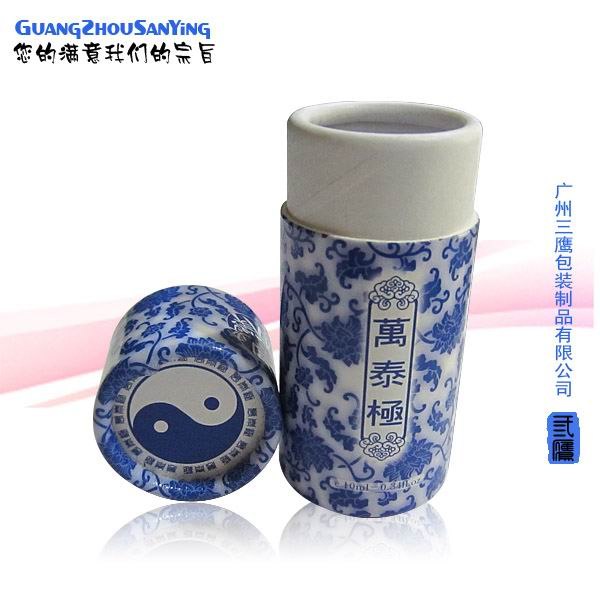 【广州三鹰】药用纸罐筒精油纸罐筒圆筒罐纸管纸罐筒