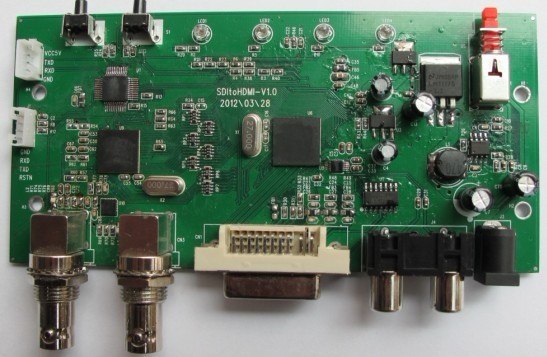 SDI转DVI、SDI转VGA高清转换器，上下变换器