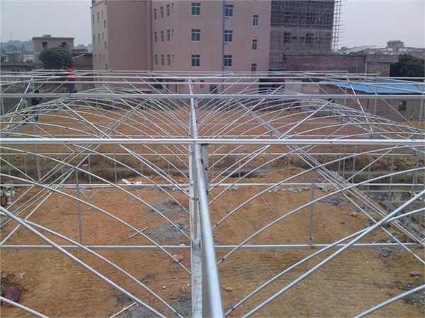 寿光连栋温室，蔬菜大棚建设，连体拱棚设计，双层充气膜温室