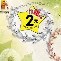 供应伊特韩国饰品批发网直销韩国手镯批发泪翅膀水晶饰品混批手镯手链