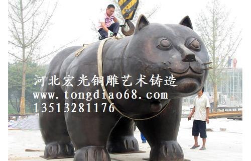 供应大型雕塑宏光铜雕厂家加工