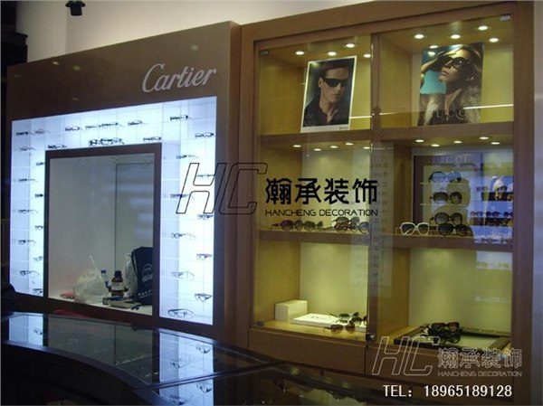 厦门展示柜 厦门眼镜柜 厦门店面装修 厦门瀚承