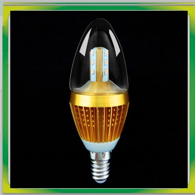 供应5W瓦 led蜡烛灯泡 e14小螺口 led节能灯泡水晶吊灯拉尾超亮光源