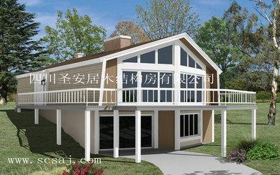供应美式木屋、轻质小木屋、移动小木屋找四川小木屋公司