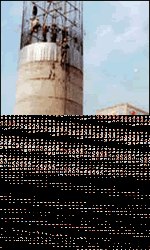 100％专业烟筒打包箍、拆除砼烟筒全国免费热线:400-093-6088水泥烟筒
