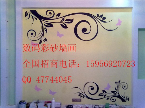苏州数码彩砂墙画 模版