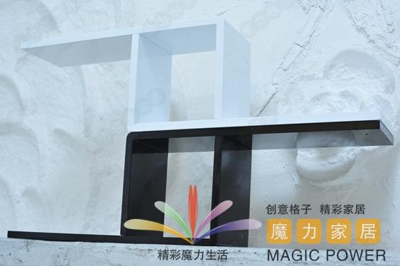 日用家居装饰魔力格子圆角L型隔板创意隔板收纳架