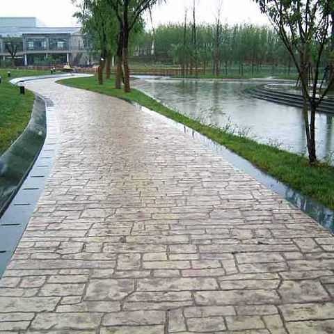 供应混凝土压模地坪W混凝土压花地坪彩色地坪