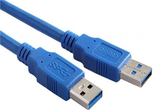 华夏苹果 USB数据线 纯铜蓝色USB硬盘线 USB线