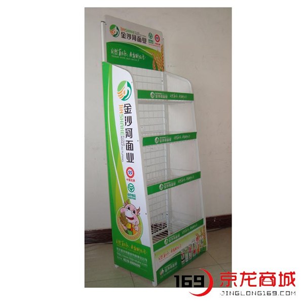 金沙河食品展架特价促销中，京龙商城展架可定制