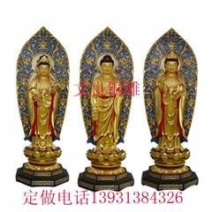 铜雕西方三圣 铜雕西方三圣供应厂家 河北铸铜西方三圣-文良