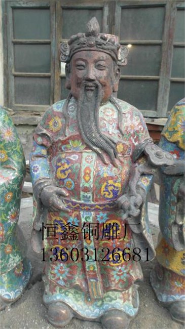 【恒鑫铜雕】订做多种规格景泰蓝佛像，景泰蓝佛像制作厂家联系电