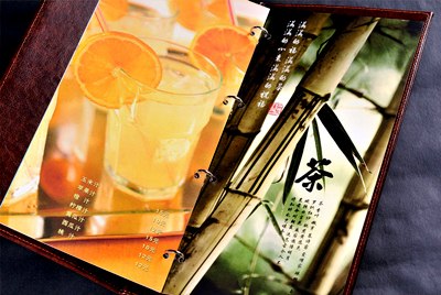 深圳专业菜谱装订·中高档酒水单印刷装订