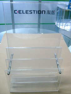 深圳压克力图书展架，深圳压克力台历架采购，深圳压克力手机托盘