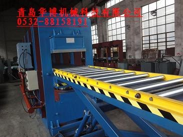 青岛华博产200吨900MM热压机、硫化机