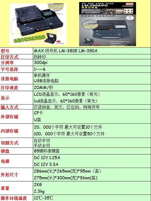 厂家促销批发MAX打号机LM-390A广安达州眉山雅安巴中资阳MAX线号机色带
